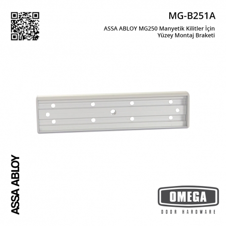ASSA ABLOY MG250 Manyetik Kilitler İçin Yüzey Montaj Braketi