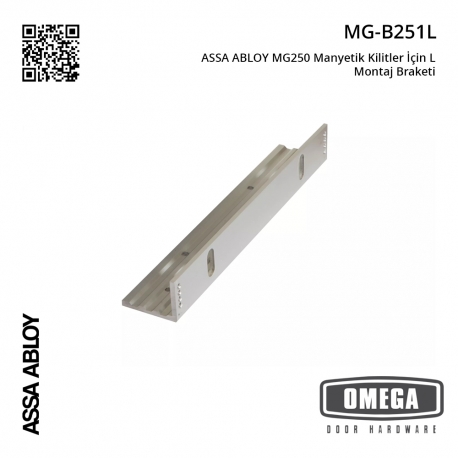 ASSA ABLOY MG250 Manyetik Kilitler İçin L Montaj Braketi