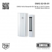 OMEGA Kollu Manyetik Kilit 280 Kg 12-24V DC İzleme Kontaklı Buton Mevcut