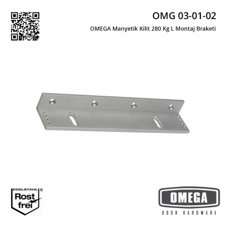 OMEGA Manyetik Kilit 280 Kg L Montaj Braketi