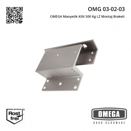 OMEGA Manyetik Kilit 500 Kg LZ Montaj Braketi