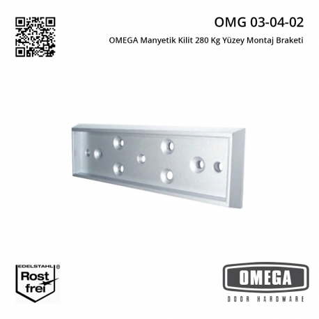 OMEGA Manyetik Kilit 280 Kg Yüzey Montaj Braketi