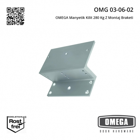 OMEGA Manyetik Kilit 280 Kg Z Montaj Braketi