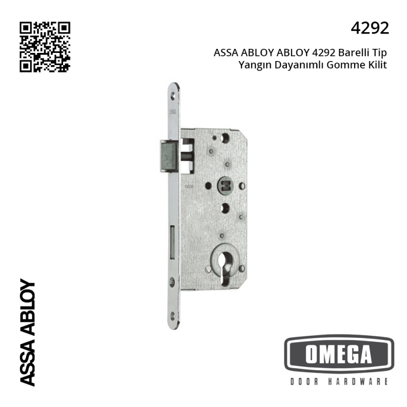 ASSA ABLOY ABLOY 4292 Barelli Tip Yangın Dayanımlı Gömme Kilit