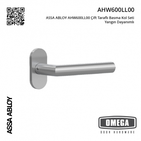 ASSA ABLOY AHW600LL00 Çift Taraflı Basma Kol Seti Yangın Dayanımlı