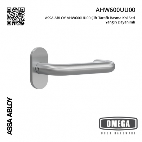 ASSA ABLOY AHW600UU00 Çift Taraflı Basma Kol Seti Yangın Dayanımlı