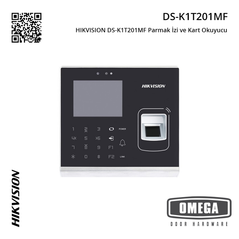 HIKVISION DS-K1T201MF Parmak İzi ve Kart Okuyucu