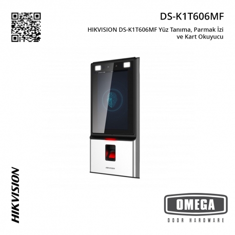 HIKVISION DS-K1T606MF Yüz Tanıma, Parmak İzi ve Kart Okuyucu