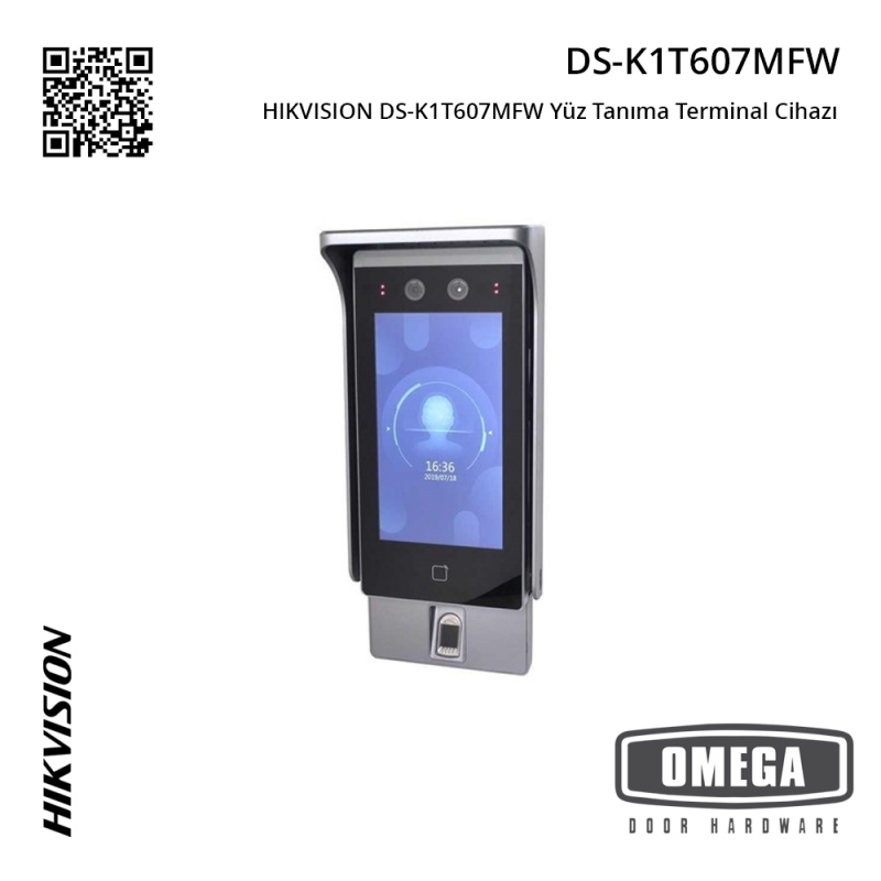 HIKVISION DS-K1T607MFW Yüz Tanıma Terminal Cihazı