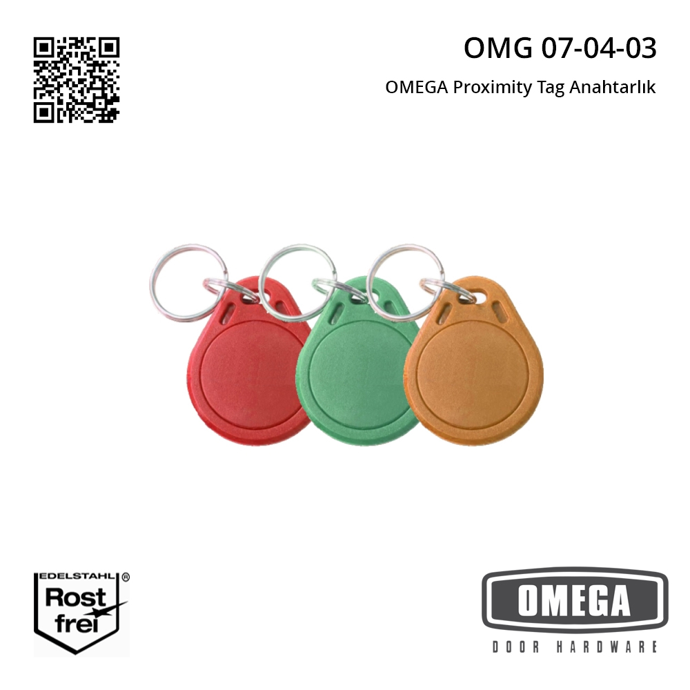 Omega Tag Code OMEGA Proximity Tag Anahtarlık - Omega Door Hardware