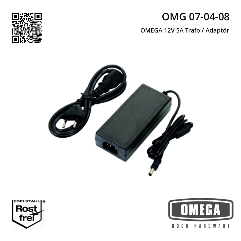 OMEGA 12V 5A Trafo / Adaptör