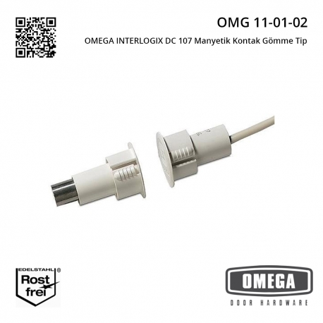 OMEGA INTERLOGIX DC 107 Manyetik Kontak Gömme Tip