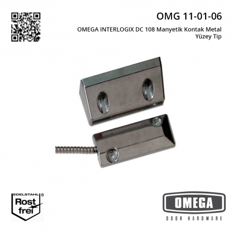 OMEGA INTERLOGIX DC 108 Manyetik Kontak Metal Yüzey Tip