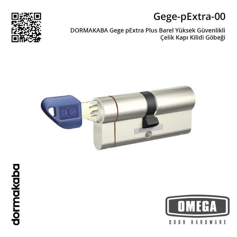 DORMAKABA Gege pExtra Plus Barel Yüksek Güvenlikli Çelik Kapı Kilidi Göbeği