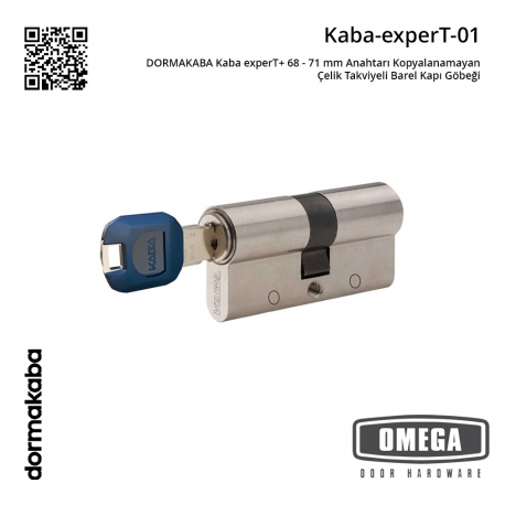 DORMAKABA Kaba experT+ 68 - 71 mm Anahtarı Kopyalanamayan Çelik Takviyeli Barel Kapı Göbeği