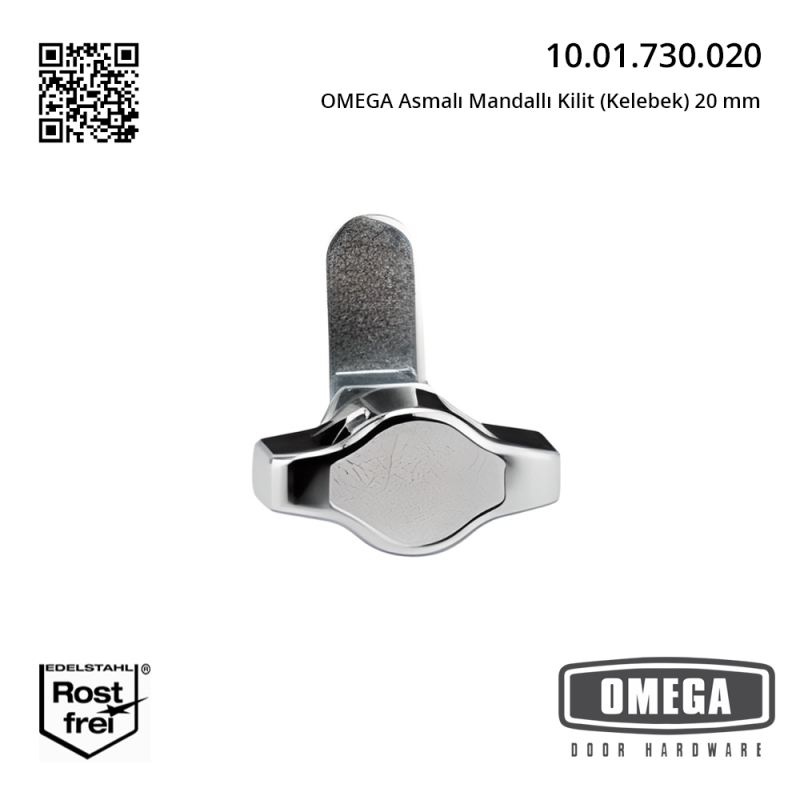 OMEGA Asmalı Mandallı Kilit (Kelebek) 20 mm