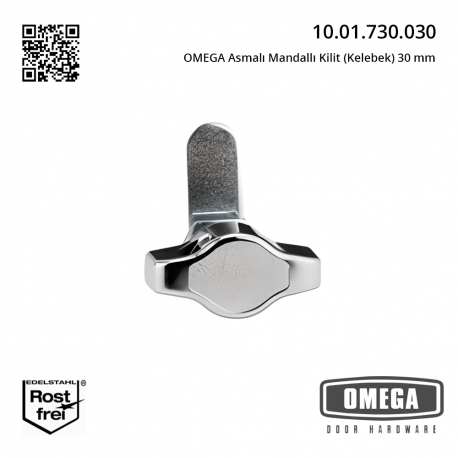 OMEGA Asmalı Mandallı Kilit (Kelebek) 30 mm