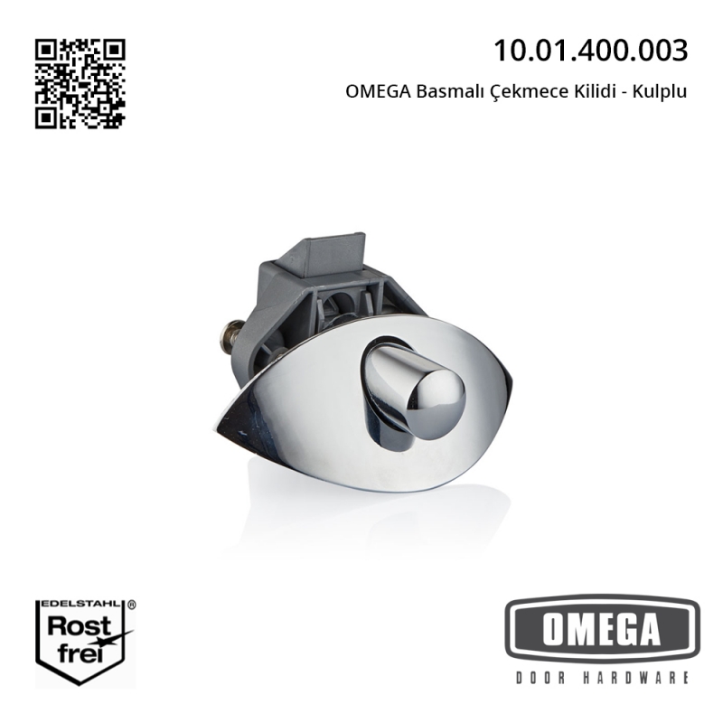 OMEGA Basmalı Çekmece Kilidi - Kulplu