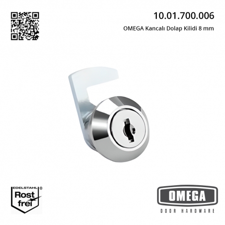 OMEGA Kancalı Dolap Kilidi 8 mm