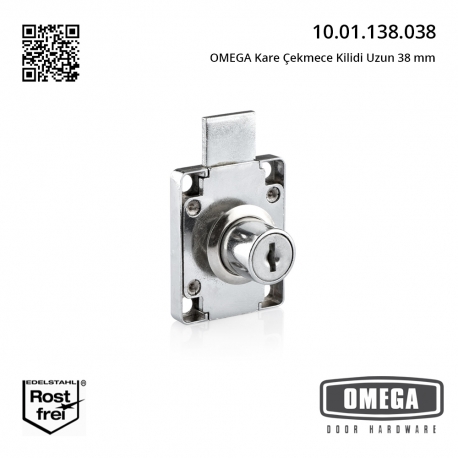 OMEGA Kare Çekmece Kilidi Uzun 38 mm