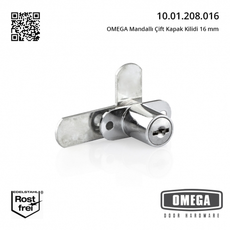 OMEGA Mandallı Çift Kapak Kilidi 16 mm