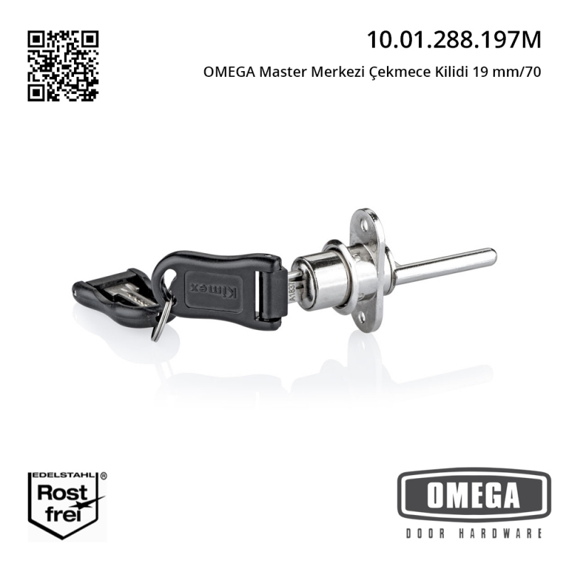 OMEGA Master Merkezi Çekmece Kilidi 19 mm/70