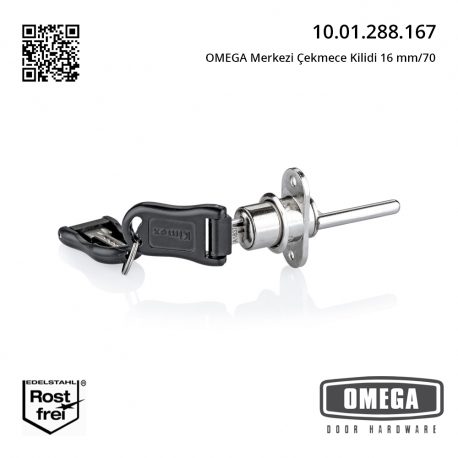OMEGA Merkezi Çekmece Kilidi 16 mm/70