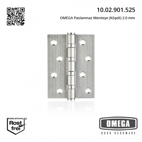 OMEGA Paslanmaz Menteşe (Köşeli) 2.0 mm