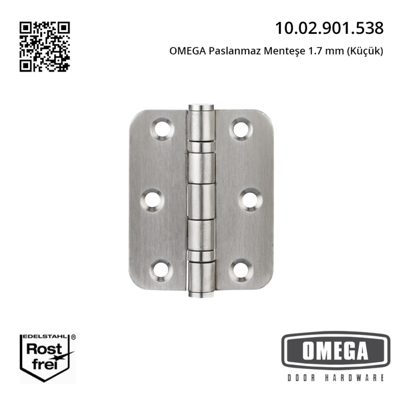 OMEGA Paslanmaz Menteşe 1.7 mm (Küçük)