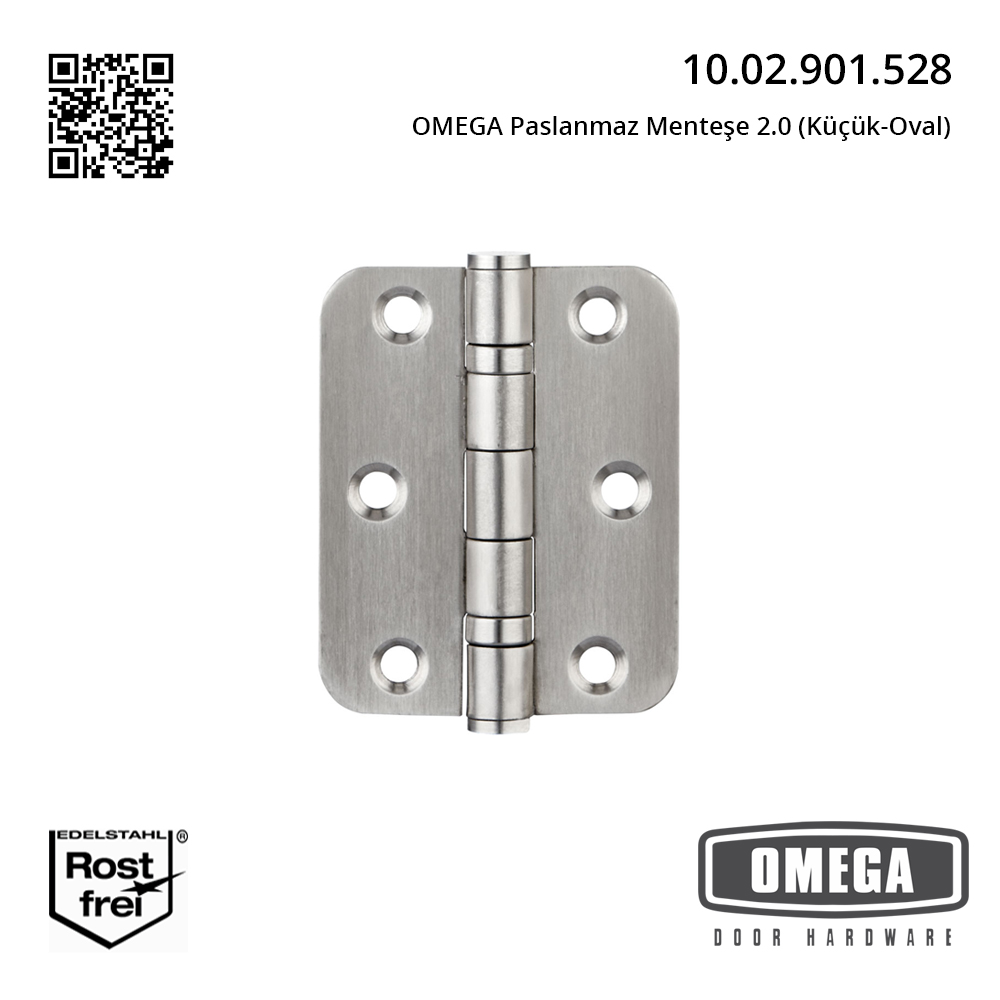 OMEGA Paslanmaz Menteşe 2.0 (Küçük-Oval)