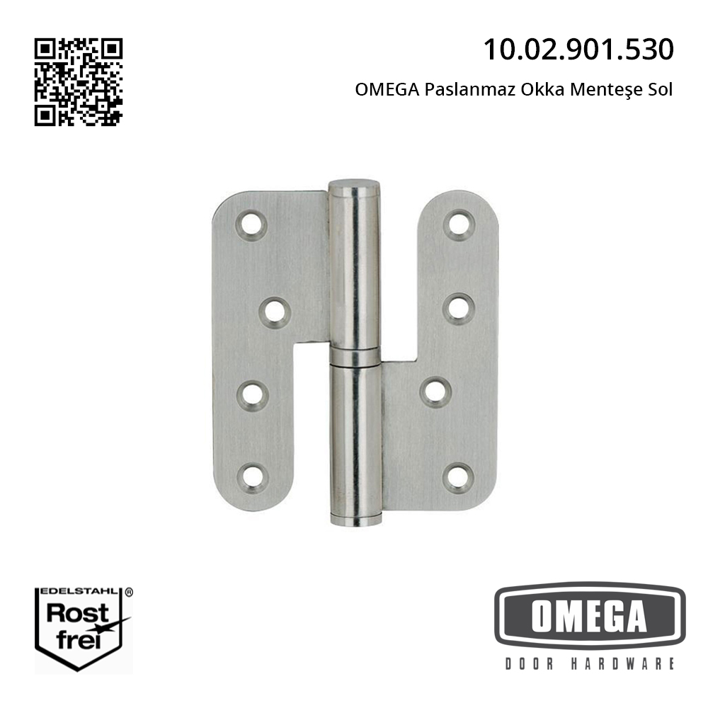OMEGA Paslanmaz Okka Menteşe Sol