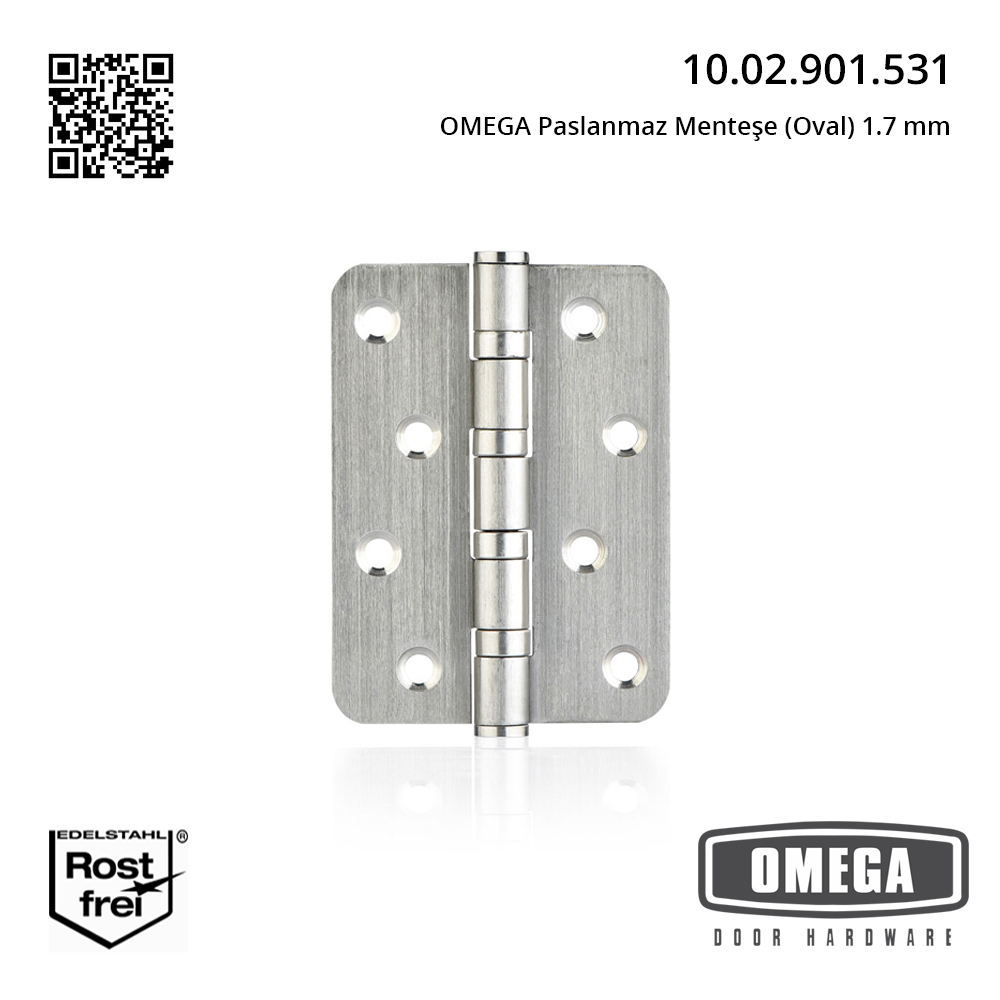 OMEGA Paslanmaz Menteşe (Oval) 1.7 mm