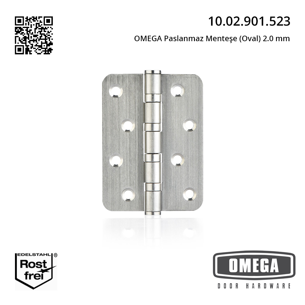 OMEGA Paslanmaz Menteşe (Oval) 2.0 mm