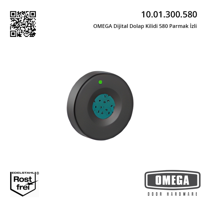 OMEGA Dijital Dolap Kilidi 580 Parmak İzli
