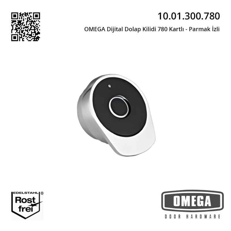 OMEGA Dijital Dolap Kilidi 780 Kartlı - Parmak İzli