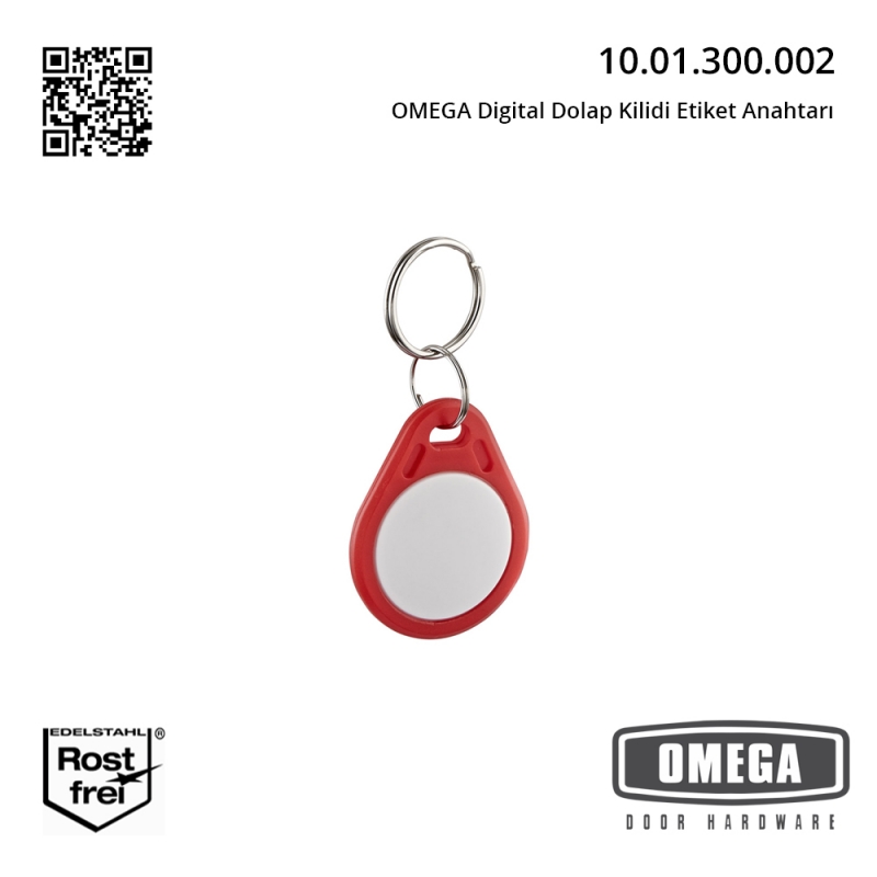 OMEGA Digital Dolap Kilidi Etiket Anahtarı