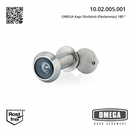 OMEGA Kapı Dürbünü (Paslanmaz) 180 °