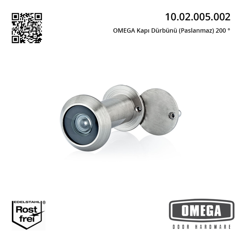 OMEGA Kapı Dürbünü (Paslanmaz) 200 °