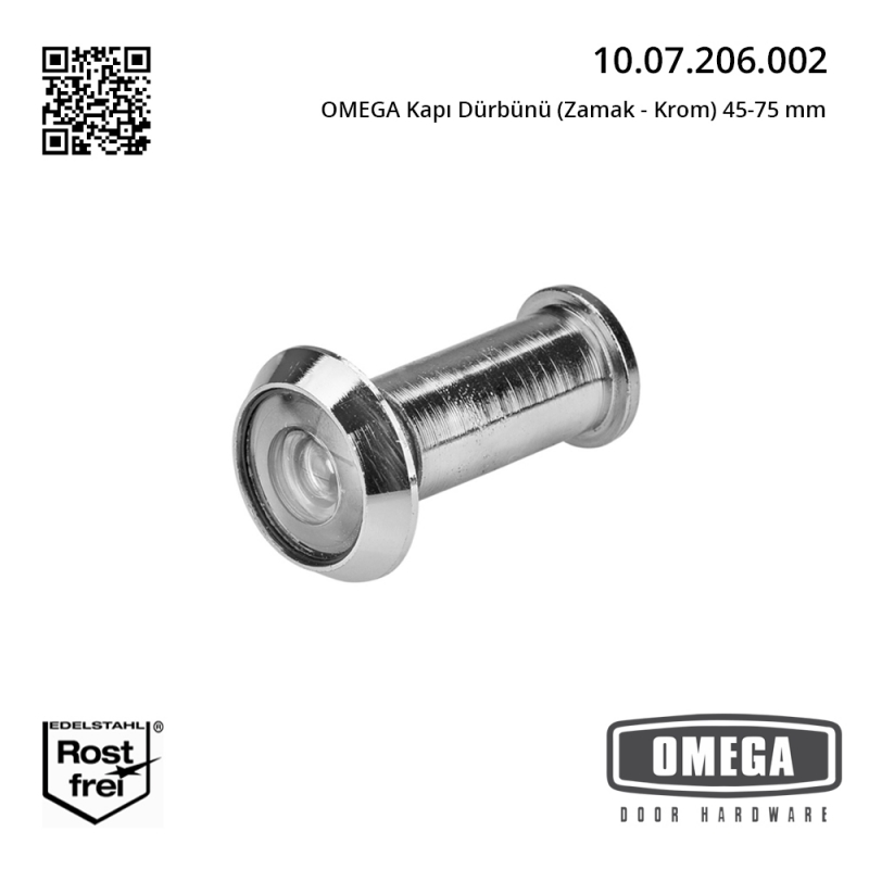 OMEGA Kapı Dürbünü (Zamak - Krom) 45-75 mm
