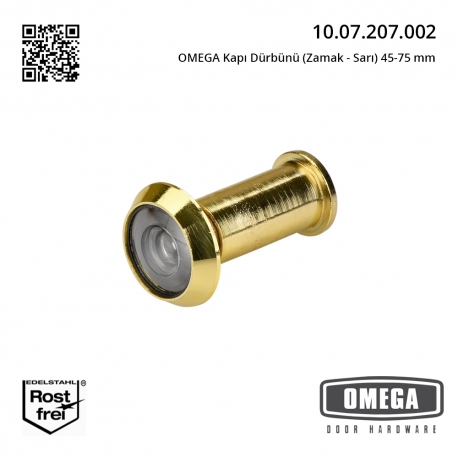 OMEGA Kapı Dürbünü (Zamak - Sarı) 45-75 mm