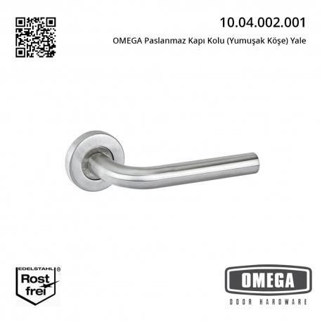 OMEGA Paslanmaz Kapı Kolu (Yumuşak Köşe) Yale