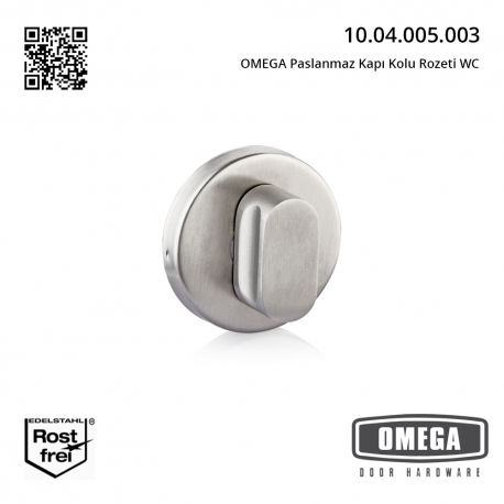 OMEGA Paslanmaz Kapı Kolu Rozeti WC