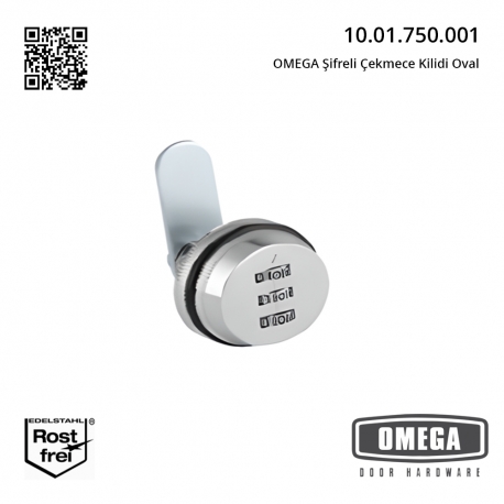 OMEGA Şifreli Çekmece Kilidi Oval