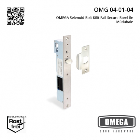 OMEGA Selenoid Bolt Kilit Fail Secure Barel İle Müdahale