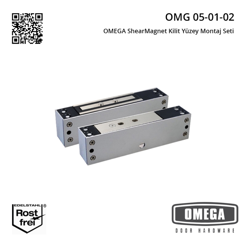 OMEGA ShearMagnet Kilit Yüzey Montaj Seti