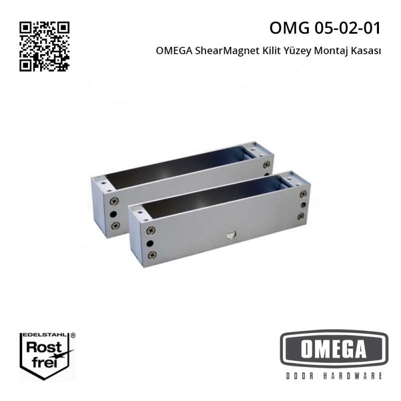 OMEGA ShearMagnet Kilit Yüzey Montaj Kasası