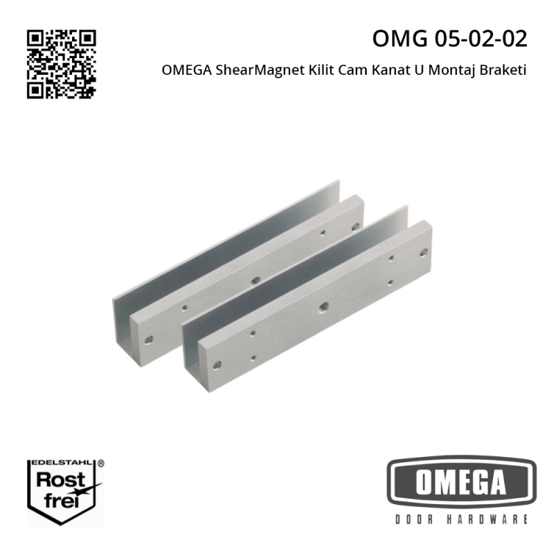 OMEGA ShearMagnet Kilit Cam Kanat U Montaj Braketi