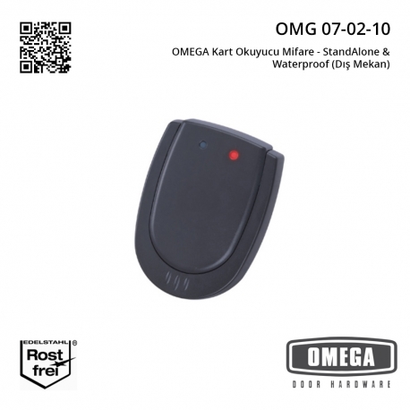 OMEGA Kart Okuyucu Mifare - StandAlone & Waterproof (Dış Mekan)