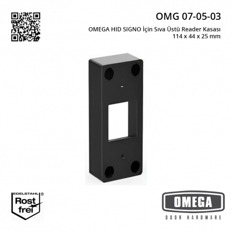 OMEGA HID SIGNO İçin Sıva Üstü Reader Kasası 114 x 44 x 25 mm