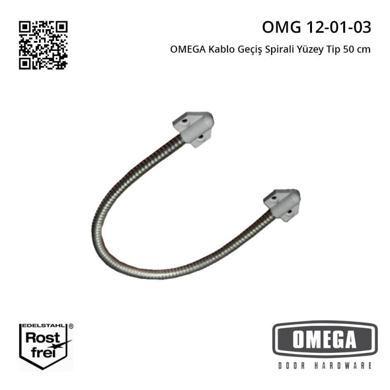 OMEGA Kablo Geçiş Spirali Yüzey Tip 50 cm